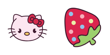 Hello Kitty and Strawberry