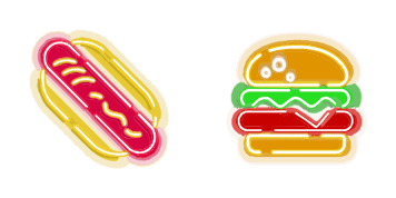 Pack de curseurs Hot dog and hamburger