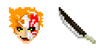 Ichigo Kurosaki Pixel Pakiet kursorów