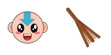 Kawaii Aang Cursor Pack