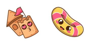 Kawaii Beach Attributes Cursor Pack