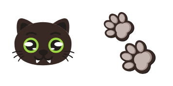 Kawaii Black Cat cute cursor