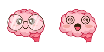 Kawaii Brain Cursor Pack