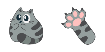 Kawaii Grey Cat