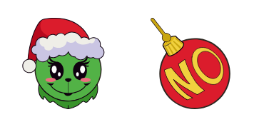 Kawaii Grinch-Cursor-Paket