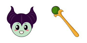 Kawaii Maleficent Cursor Pack