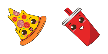 Kawaii Pizza Cursor Pack