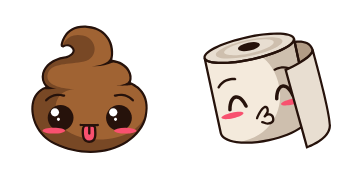 Kawaii Poo Cursor Pack