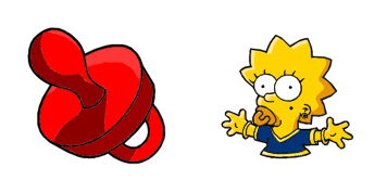 Pack de curseurs Maggie Simpson