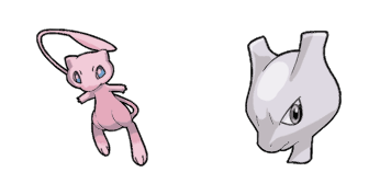 Pokemon: Mew i Mewtwo Pakiet kursorów