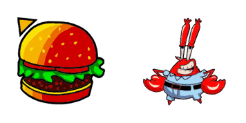 Mr. Krabs and Krabby Patty Cursor Pack