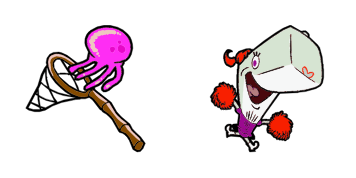 Pearl Krabs and Jellyfish Cursor Pack