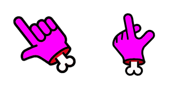 Pink hand Cursor Pack