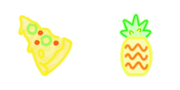 Pizza and Pineapple Cursor Pack