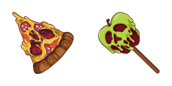 Halloween: Pizza Monster Cursor Pack