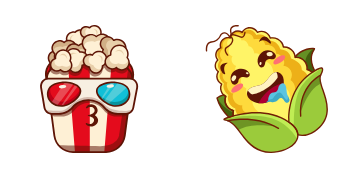 Popcorn and Corn Cursor Pack