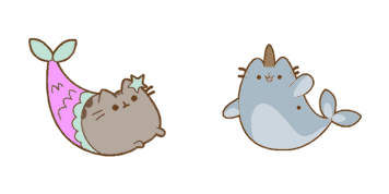 Pusheen: Mermaid курсор-пак