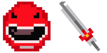 Red Power Ranger Pixel-Cursor-Paket