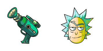 Rick Sanchez Laser Gun Cursor Pack