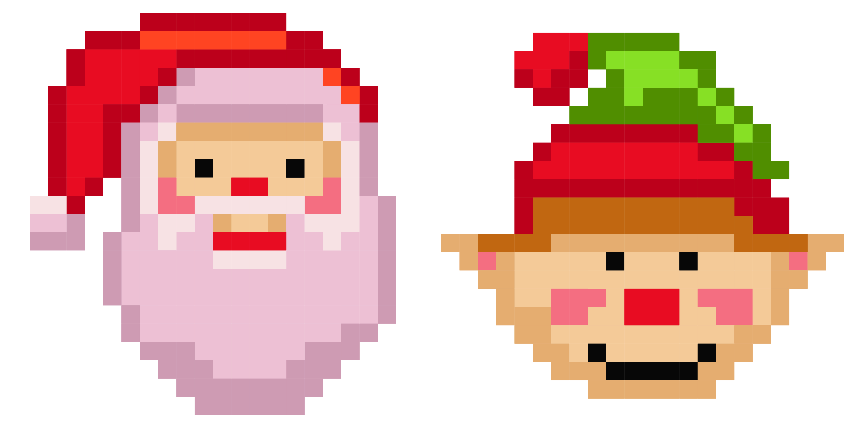 Santa Claus Pixel cute cursor