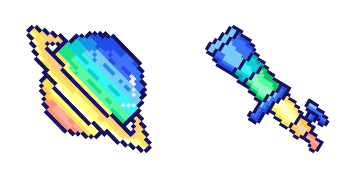 Saturn Pixel Cursor Pack