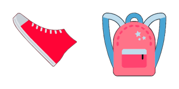 Sneakers and a backpack-Cursor-Paket