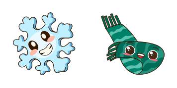 Snowflake and Scarf Cursor Pack