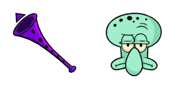 Paquete de Cursores Squidward clarinet