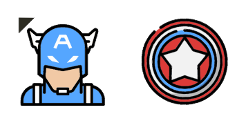 Superhero Captain America Cursor Pack