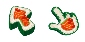 Sushi Texture Cursor Pack