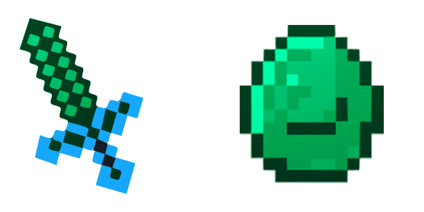 Cube Emerald Sword Basic