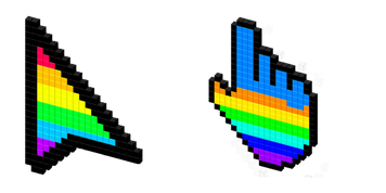 Rainbow Pixel Classic Cursor Pack