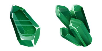 Green Emerald Gam Stone Cursor Pack