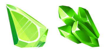 Green Peridot Gam Stone Cursor Pack