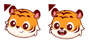 Tiger Cute Animal Cursor Pack