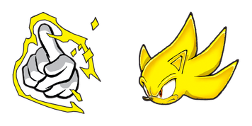 Super Sonic The Hedgehog Sonic Cursor Pack