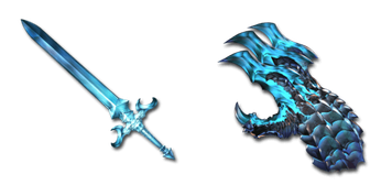 Ice Magic Sword And Claws Fantasy Cursor Pack