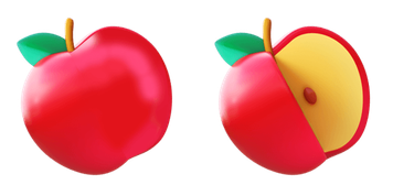 3D Apple Emoji Cursor Pack