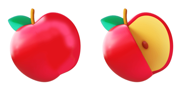 3D Apple Emoji
