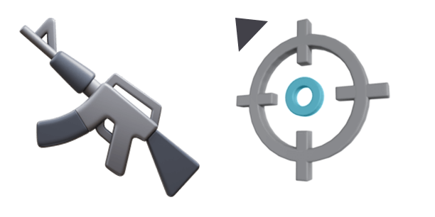 Assault Rifle 3D Emoji