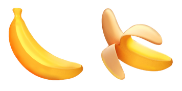 Banana 3D Emoji Cursor Pack