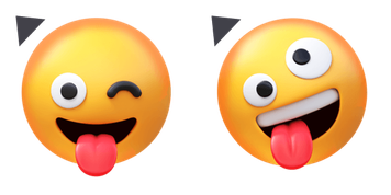 Face With Tongue 3D Emoji Cursor Pack