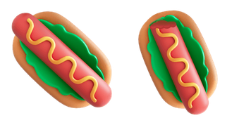 Pack de curseurs Fluency Hot Dog 3D Emoji