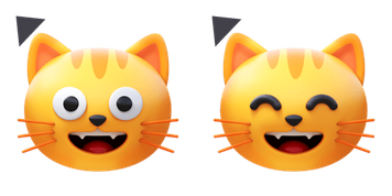 Grinning Cat 3D Emoji Cursor Pack