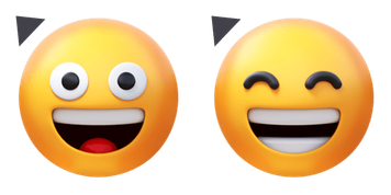 Grinning Face 3D Emoji Cursor Pack