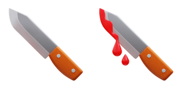 Horror Knife 3D Emoji Cursor Pack