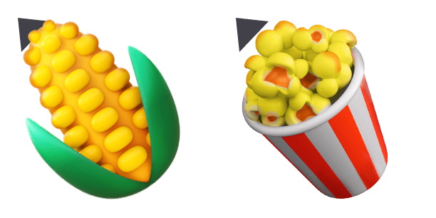 Popcorn 3D Emoji