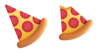 Salami Pizza 3D Emoji Cursor Pack