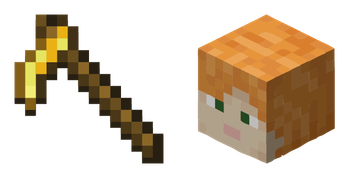 Pack de curseurs Alex Minecraft