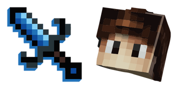 Beautiful Skin With A Dagger Minecraft Cursor Pack